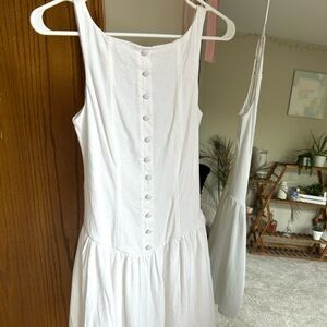 Target White Sleeveless Scoop Neck Sundress